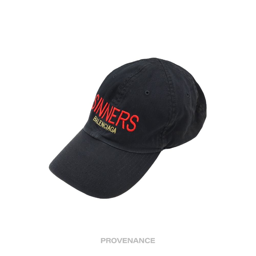 🔴 Balenciaga Sinners Cap - Washed Black - Picture 2 of 10